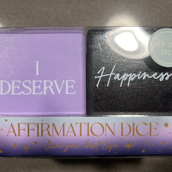 🆕💕Affirmation Dice Set💕Set of 2 Dice💕 - Picture 1 of 4